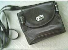 Purse/Koltov/Brown Leather Shoulder
