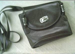 Purse/Koltov/Brown Leather Shoulder