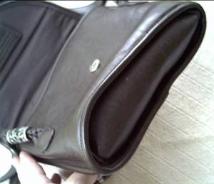 Purse/Koltov/Brown Leather Shoulder