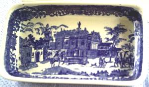Porcelain/Seymour Mann Inc. Flow Blue/Rectangle Dish