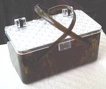 Purse/Plastic/Lucite/Faux Tortise Shell/Box