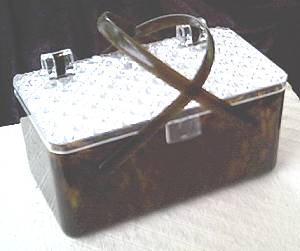 Purse/Plastic/Lucite/Faux Tortise Shell/Box