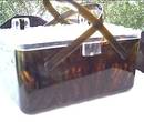 Purse/Plastic/Lucite/Faux Tortise Shell/Box