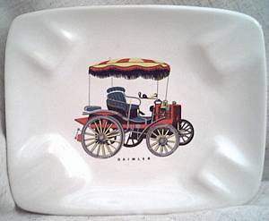Smoking Item/Decorative Ashtray/Daimler Automobile Transfer Deco/WB Regina-Holland