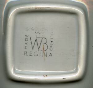 Smoking Item/Decorative Ashtray/Daimler Automobile Transfer Deco/WB Regina-Holland