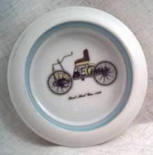 Ceramic/Pottery/Coaster With Transfer Decoration of