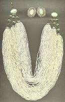 Set(s)Torsad Style Necklace & Ear Clips(Pale