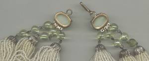 Set(s)Torsad Style Necklace & Ear Clips(Pale