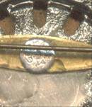 Set(s)3D Filagree Brooch&Ear Clips W/Purple Cab Mark W Germany