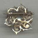 Brooch/Victorian Style W/Faux Pearls/Glass Turquoise&Some Black Enamel