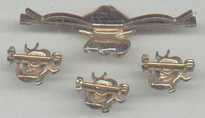 Set(s)GT Collar Bar/Clip W/Enaml Mushroom & 3 Enamel Lady Bug Scatter Pins