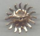 Brooch/C.1960's GT Starburst W/Blue Rhinestones