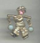 Brooch/Pin/Small Chinse Water Boy Figural