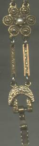 Bracelet/Designer/Goldette/Link W/Faux Seed Pearls