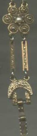 Bracelet/Designer/Goldette/Link W/Faux Seed Pearls