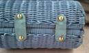 Purse/Straw/C. 1960's-1970's Turquoise