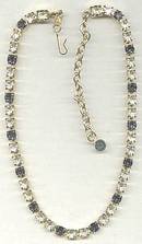 Necklace/Designer Trafari The Real look Clear&Saphire Rhinestone
