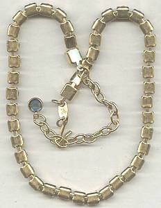 Necklace/Designer Trafari The Real look Clear&Saphire Rhinestone