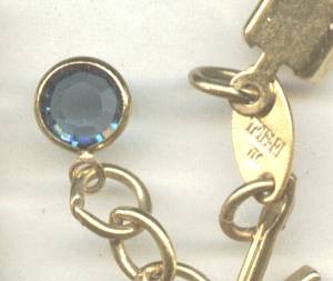 Necklace/Designer Trafari The Real look Clear&Saphire Rhinestone
