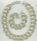 Set(s)Large GT Link Necklace & Bracelet W/Toggle Clasps