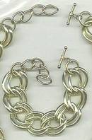 Set(s)Large GT Link Necklace & Bracelet W/Toggle Clasps