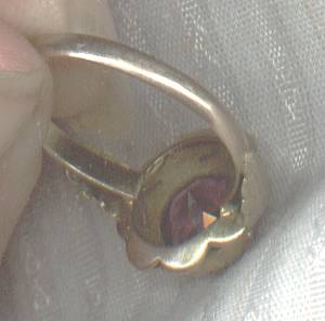 Ring/C.1895 ?Gold W/Large ?Amethyst