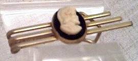 Tie Clip/Designer/Swank W/Male Cameo