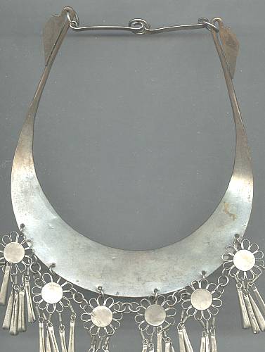 Necklace/Neck Cuff or Plate/Floral Dangles/Middle Eastern