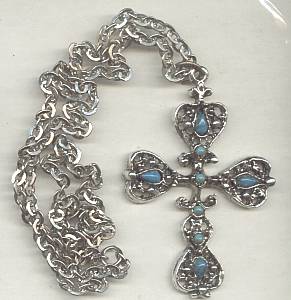 Necklace/3-Different Southwest Style/Cross/Thunderbird/Sunburst