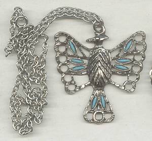 Necklace/3-Different Southwest Style/Cross/Thunderbird/Sunburst