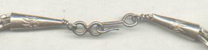 Necklace/Southwest Style 5 Strands Liquid Silver Type