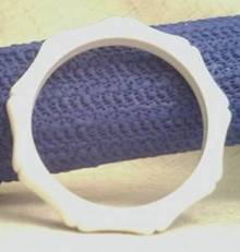 Bracelet/Bangle/Bamboo Shaped Motif/Bright White