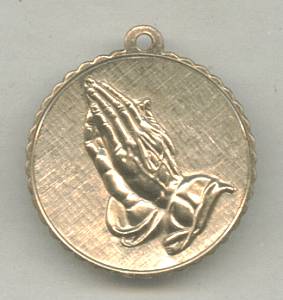 Religious/Pendent/Charm GT Praying Hands/Serinity Prayer