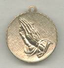 Religious/Pendent/Charm GT Praying Hands/Serinity Prayer