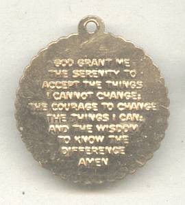 Religious/Pendent/Charm GT Praying Hands/Serinity Prayer