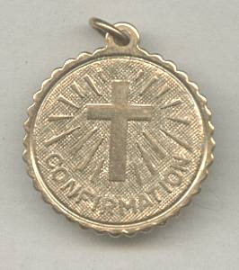 Religious/Confirmation Charm/1/20 12KT GF Made By Leavins Manufactureing Co.