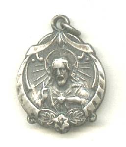Religious/ Christ & Modona&Child Sterling Charm