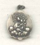 Religious/ Christ & Modona&Child Sterling Charm