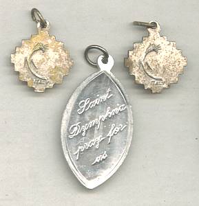 Religious/ ST. Dymphna&2-Tiny Medals