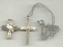 Religious/Tourist Souvenirs/Cross Pin W/Dove & Jeruselum Cross