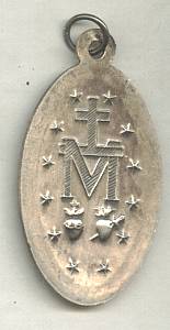 Religious/Mother Mary Medal W/Chinese Characters