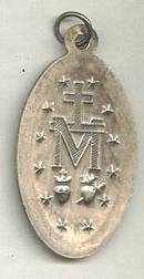 Religious/Mother Mary Medal W/Chinese Characters
