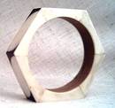 Bracelet/Bangle/Octogon/Made from Wood and ?Horn