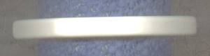 Bracelet/Bangle/Octogon/Creamy White Plastic W/Pale Pink