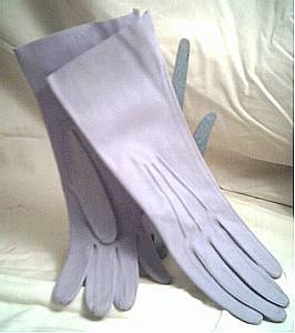 Gloves/Ladies Powder Blue Suede/Size6 1/4/