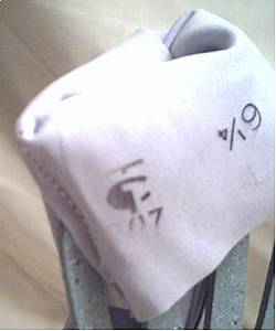 Gloves/Ladies Powder Blue Suede/Size6 1/4/