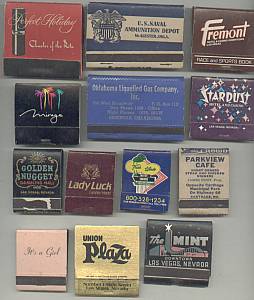 Smoking Items/13 Old Matchbooks and Matchbook Covers(empty)