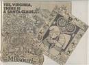 Ephemera/5 Pieces of Newspaper Graphics Mounted on Cardboard/
