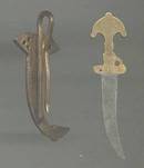 Slide/Hat or Scarf Clip/Damacene Type/Enameled Sword&Scabbard