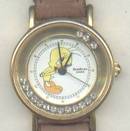 Watch/Tweetie Bird/Goldtone With Loose Rhinestone Ring/